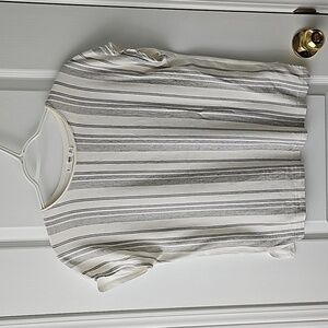 ✨CLEAR OUT PRICE!✨ MNG Casual linen blend boxy tee